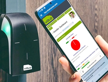 VOLO user interface on smartphone VOLO Cloud Access Portal on smartphone